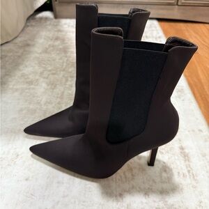 Good American Black Heeled Boots